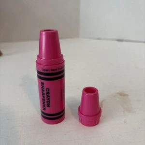 Vintage Crayola Crayon Sharpener Pink Jumbo Adapter - Picture 1 of 1