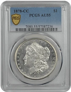 1878-CC Morgan PCGS AU-55 - Picture 1 of 4
