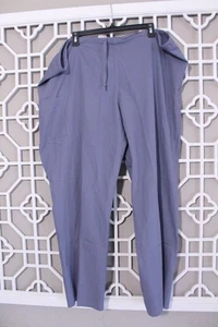 Pantalones ScrubZone para mujer 2X altos azules con cordón cintura bolsillo cargo 48x30 - Imagen 1 de 14