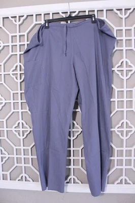 Pantalones ScrubZone para mujer 2X altos azules con cordón cintura bolsillo cargo 48x30 Foto 1 de 4