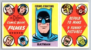 1966 Topps Comic Book Foldees - #17 Crime Fighting Batman VG - Picture 1 of 2