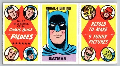 1966 Topps Comic Book Foldees - #17 Crime Fighting Batman VG - Image 1 of 2