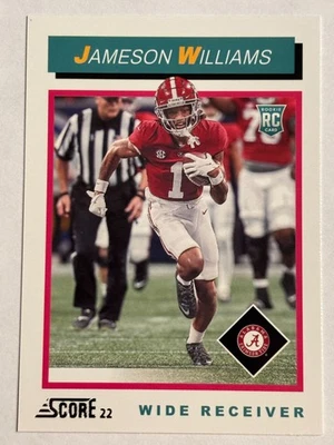 2022 Panini Score #TB9 Jameson Williams Detroit Lions Alabama - Image 1 of 2