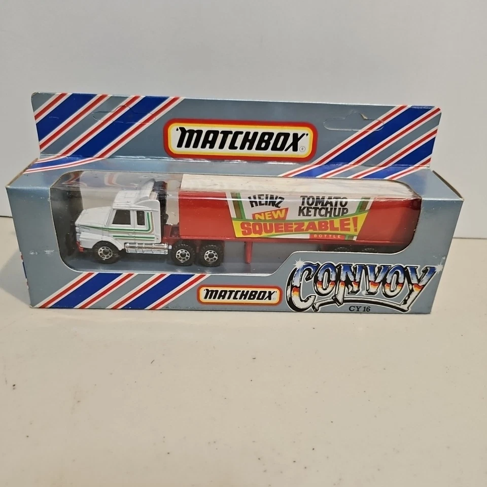1983 Matchbox Convoy HEINZ KETCHUP SCANIA TRACTOR TRAILER #CY-16  - Image 1 of 4