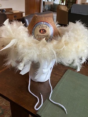 SOMBRERO VAQUERO TITO'S HECHO A MANO VODKA ILUMINADO ORO BRILLO OSFM Foto 1 de 4