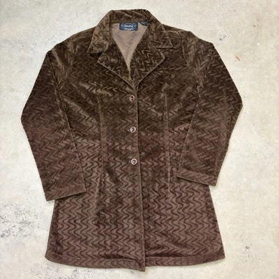 Selene女式小号棕色运动夹克 — 第 1/4 张图片