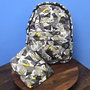 Oliver Thomas Large Wingwoman Laptop Backpack Broken Glass Graffiti Graphic NWT - Picture 1 of 15