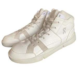 On The Roger Clubhouse Mid Sneaker Mens 10 White Cloudtec Shoe Tennis 90s Retro  - Picture 1 of 9