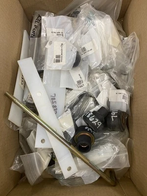 BOX OF VARIOUS HUSTLER MOWER PARTS (SEE PHOTOS FOR LIST) - Image 1 of 4