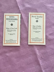 Vintage 2 Stück Hotel Pennsylvania & Hotel Statler NY. Karten von 1922 - Bild 1 von 4