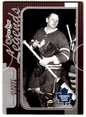 2008-09 O-Pee-Chee Legends Johnny Bower #566 Toronto Maple Leafs - Image 1 of 2