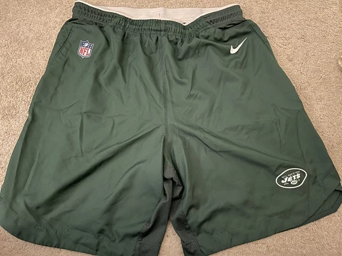 NFL New York Jets NY Nike Dri-Fit Team Issued Training Shorts Men’s XL Green 3 Cover