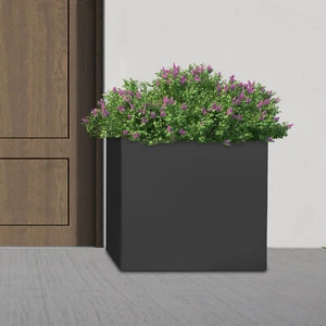 20*20*20 Inch Square Indoor Outdoor Planters Steel Planter Box Cube Planter Box - Picture 1 of 15