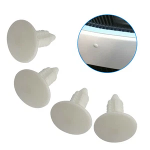 4Pcs WHITE 6-7mm Hole Car Bumper Plugs Front License Plate Holes Plug Cover Kit - Picture 1 of 12