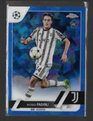 2022-23 Topps Chrome Sapphire #53 Nicolo Fagioli RC Rookie Juventus Soccer - Image 1 of 2