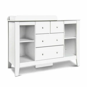Change Table with Drawers - White - Picture 1 of 2