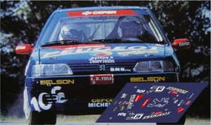 Decals Peugeot 106 Maxi Rally Catalunya 1997 1:32 1:43 24 18 Slot decals Fuster - Picture 1 of 1