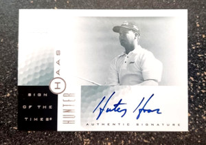 2001 SP Authentic GOLF SP HUNTER HAAS AUTO - Sign of the Times NM or better