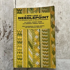A New Look At Needlepoint, The Complete Guide To Canvas Embroidery - Picture 1 of 11