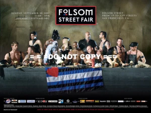 Folsom Street Fair 2007 Official Poster Controversial Gay Pride Leather BDSM - Bild 1 von 1