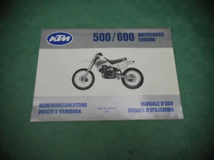 Manual KTM 500 MX 600 GS 1990 ( Int.b ) Maintanance Manual - Picture 1 of 7