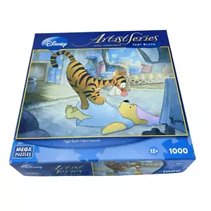 Disney Artist Series Toby Bluth Tigger Tackle 1000pc Puzzle MEGA Puzzles HTF - Picture 1 of 7