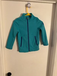Kids NWOT "Spyder" aqua/navy trim ,zip up jacket. Size S 7/8 - Picture 1 of 2