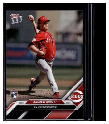 2024 Topps Now Road to Opening Day OD-215 Andrew Abbott RC Black Parallel 28/99 - Image 1 of 2