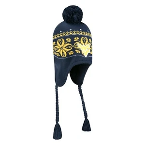 West Virginia University Mountaineers Blue & Gold NCAA Tassel Hat w/blue pom - Picture 1 of 2