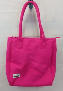PINK PUMA PURSE HANDBAG ACTIVE STYLE WET SUIT MATERIAL LARGE MUTLI POCKET - Picture 1 of 13