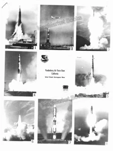USAF PHOTO · PAST AND PRESENT MISSILES IN ARSENAL · 1960s · VANDENBERG AFB - Picture 1 of 2