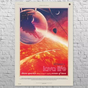 Póster 55 Cancri e | 24x35" tamaño grande A1 | NASA, espacio, ciencia | arte de pared de oficina - Imagen 1 de 4