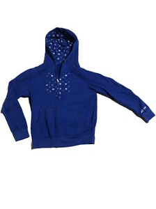 Zoo York Hoodie Mens Large Blue Distressed - Picture 1 of 2