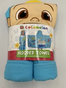 Kids' Cocomelon Time To Get Clean Hooded Towel Wrap 24 in x 50 in NWT - Picture 1 of 7