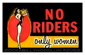 Neu Hot Rod Poster 11x17 KEINE FAHRER NUR DAMEN Pinup Mädchen Motorrad - Bild 1 von 1