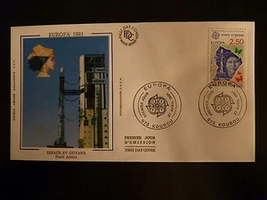 France Premier Day FDC Yvert 2696 Europa Space And Guyana 2,50F Kourou 1991 - Picture 1 of 1