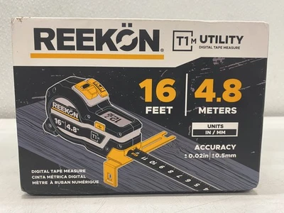 Cinta métrica digital utilitaria Reekon T1M 16 ft RKN-T1M-16-001 Foto 1 de 4