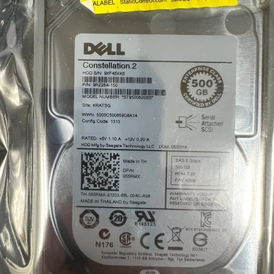 Seagate Constellation.2 ST9500620SS 500GB SAS 6Gb/s 7.2K HDD w/ Hot-Swap Tray - Image 1 of 4