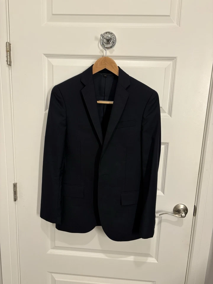 Traje de lana azul marino 34S J.CREW Ludlow para hombre Foto 1 de 4