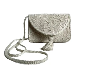 Borsa a tracolla piccola vintage in pizzo - Foto 1 di 3