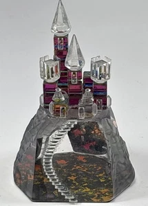 Vintage Crystal Enchanted Castle 4" Iridescent Reflective Color Changing Rainbow - Picture 1 of 16