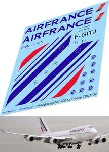 1/144 Decals for Boeing 747-400 Air France TB Decal TBD1134 - Picture 1 of 1