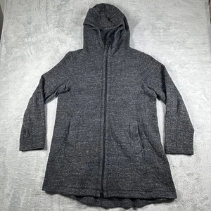 Eileen Fisher Hoodie Jacke Damen XL grau Full Zip Long Pullover Mantel Taschen - Bild 1 von 15