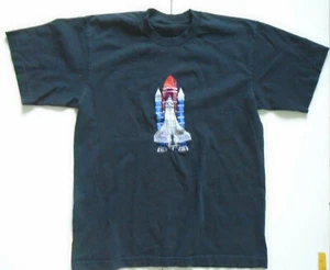 Space Shuttle T-Shirt selten einzigartig bestickt Design dickes T-Shirt NASA - Bild 1 von 7
