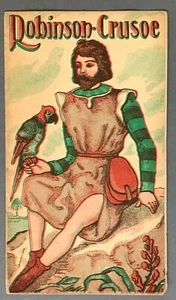 Robinson-Crusoe German Color Printed Pamphlet Circa 1890 - Picture 1 of 6