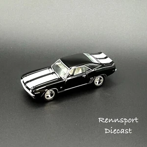 Johnny Lightning 1969 Chevy Chevrolet Camaro RS SS Black W/white Stripes - Picture 1 of 2