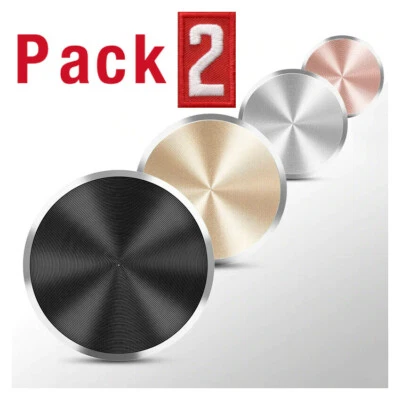2-Pack Metal Plate Universal Sticker For Phone Magnetic Car Mount Magnet Holder - Image 1 of 4