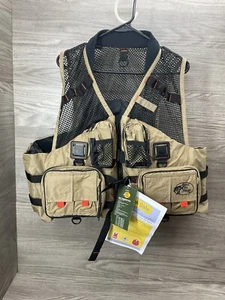 Bass Pro Shops Tournament Mesh Fishing Life Vest Size XXL 2XL Model 1800 beige - Picture 1 of 3
