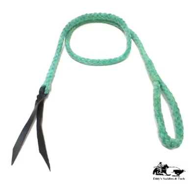 Over & Under Whip Nylon Encerado con Cuero Popper Verde y Negro Eddy's Tack Foto 1 de 3