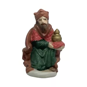 Figura de Wiseman Navidad Green Creek Cerámica Belén Pieza de Repuesto - Imagen 1 de 6